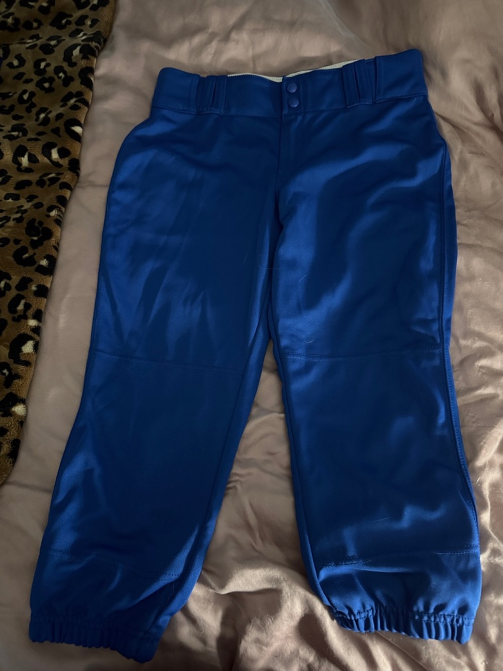 Womens Royal Blue softball capri